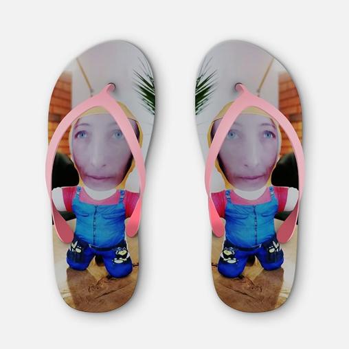 Personalised Beach Slippers with Photo